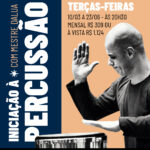 Inscrições abertas para a Oficina de Iniciação à Percussão com Mestre Dalua na Casa de Cultura Os Capoeira. Vagas limitadas!